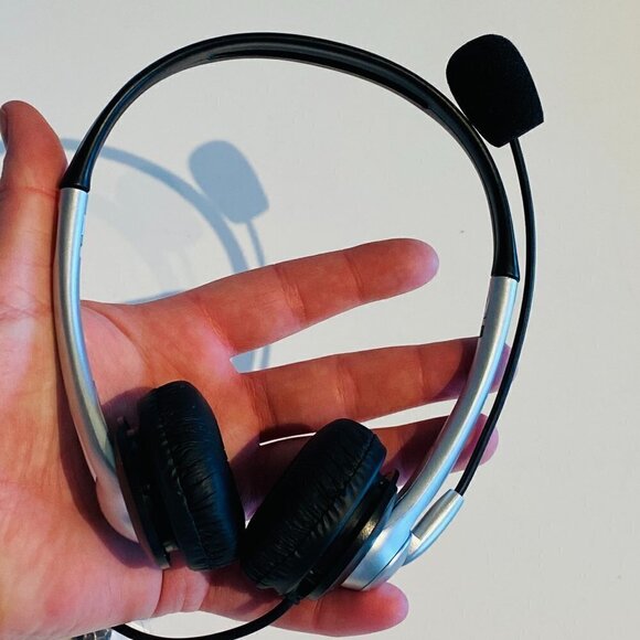 🆕 USB wired mic headphones headset PC mac REMOTE work speaker audio computer - Picture 1 of 10